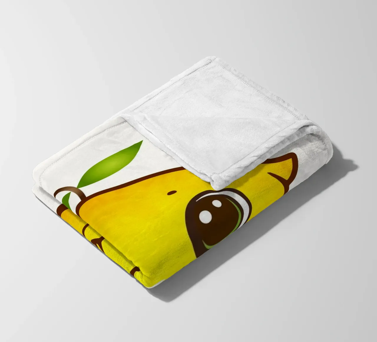 Allegro limone come simpatica figura kawaii coperta in pile da namosh