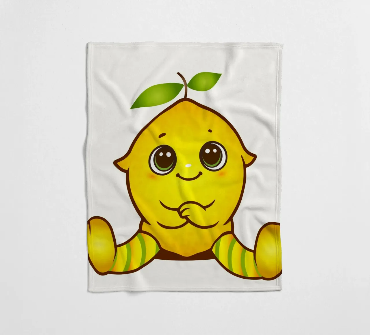 Allegro limone come simpatica figura kawaii coperta in pile da namosh