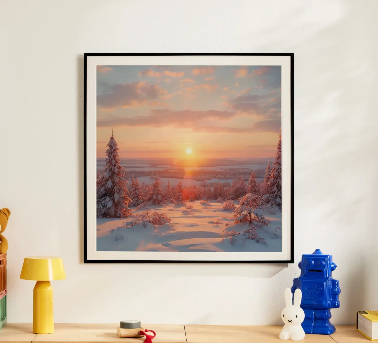 Orizzonte d'oro carta hahnemühle da PhotoVibe Decor