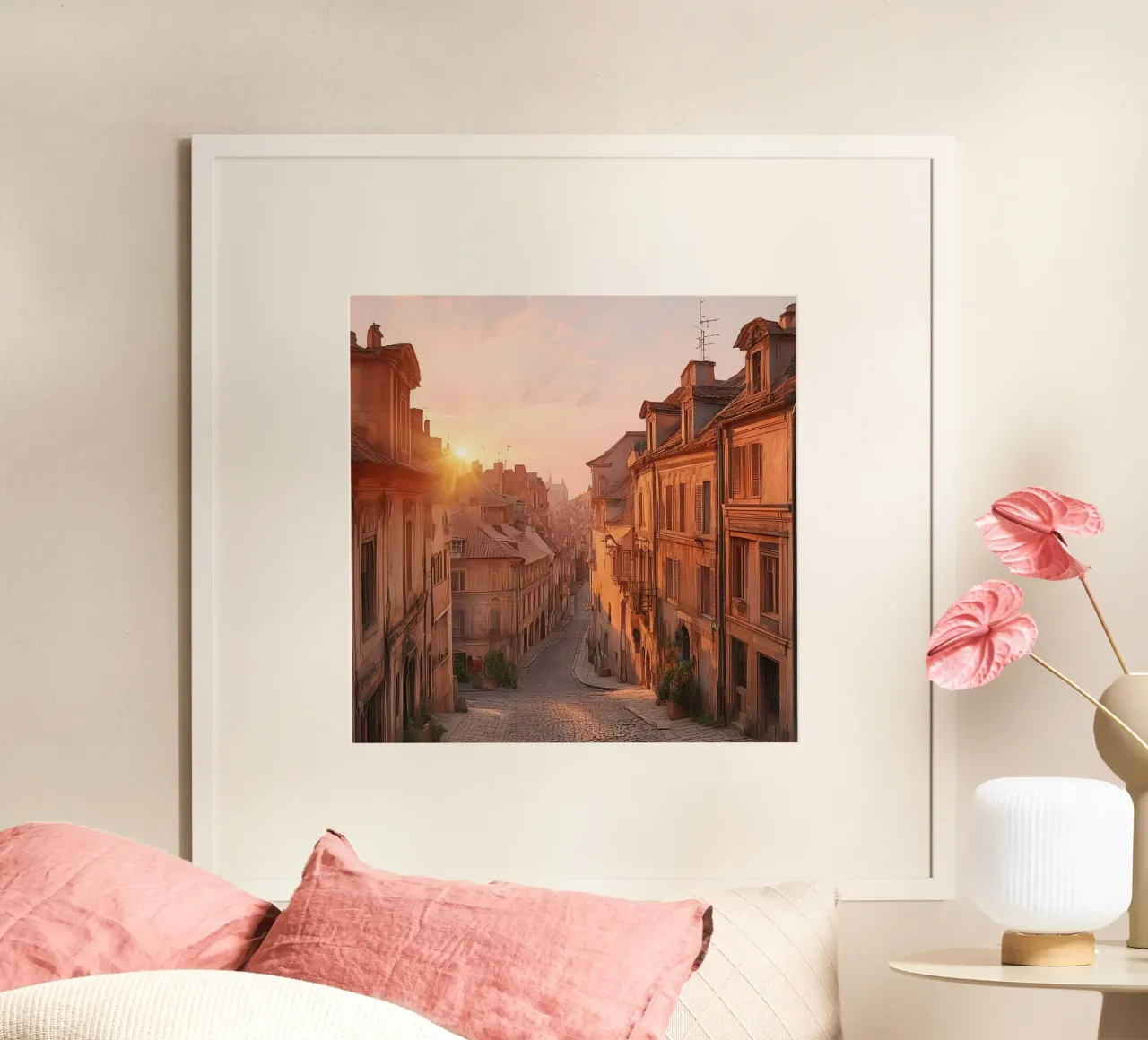 Orizzonte d'oro carta hahnemühle da PhotoVibe Decor