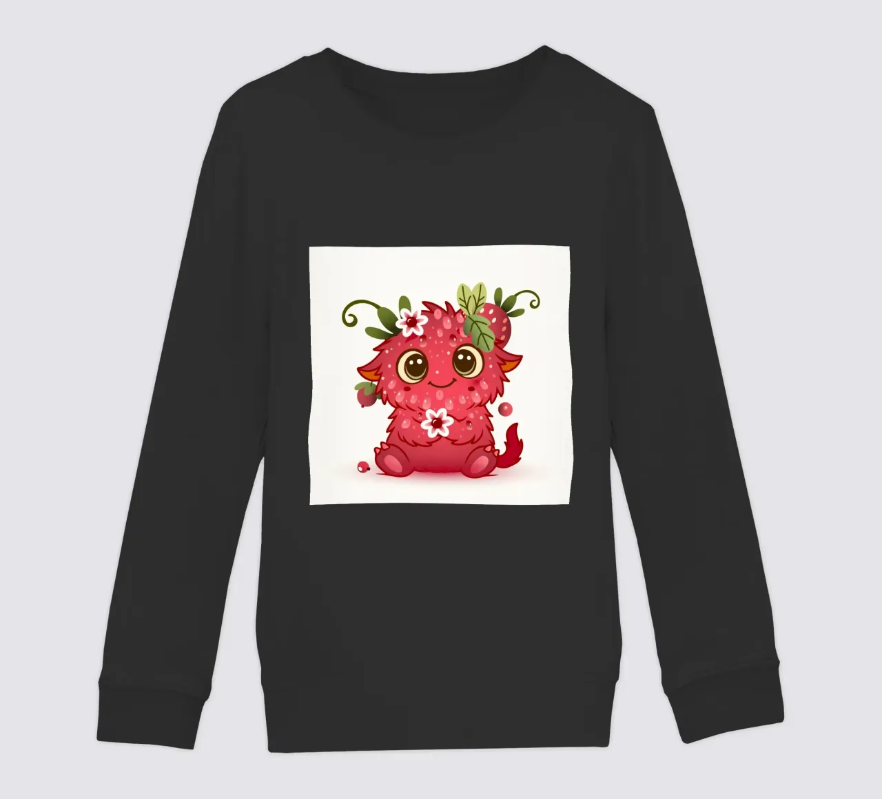 Simpatico mostro con design a lamponi felpa bambino da namosh