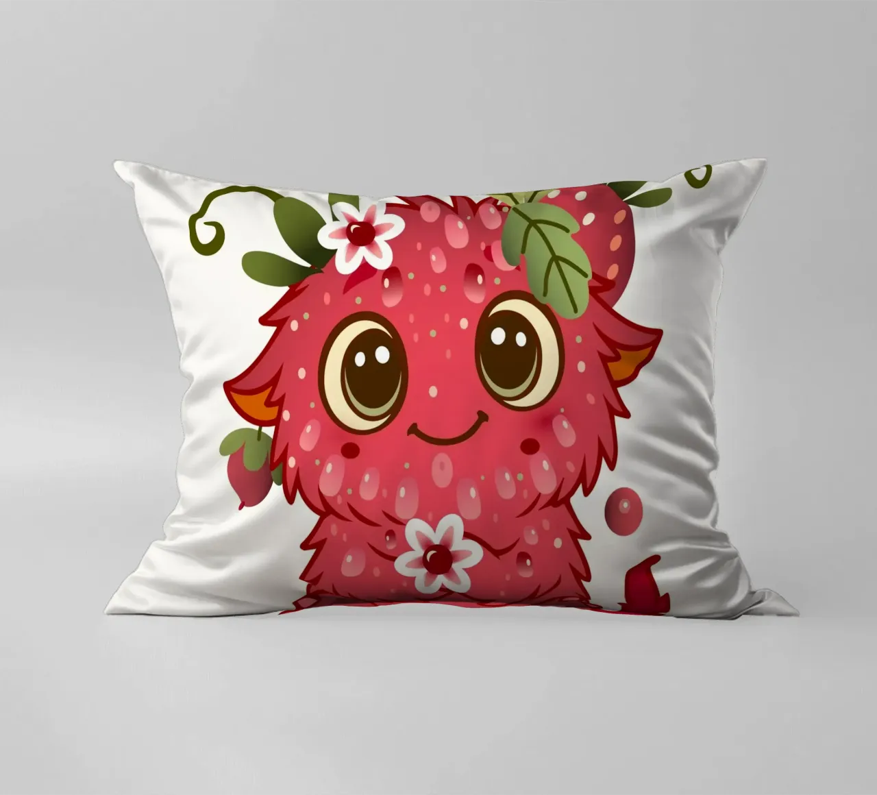 Simpatico mostro con design a lamponi cuscino da namosh