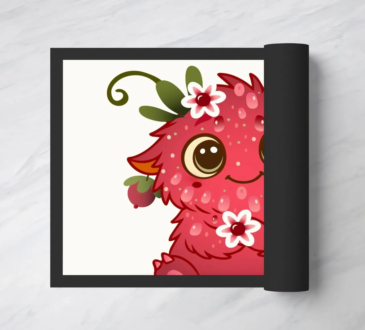 Simpatico mostro con design a lamponi zerbino da namosh