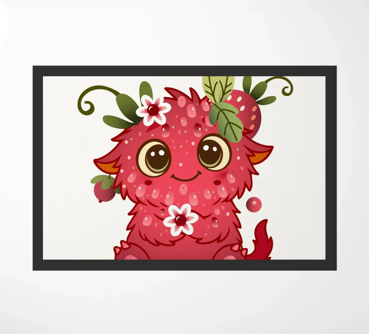 Simpatico mostro con design a lamponi zerbino da namosh