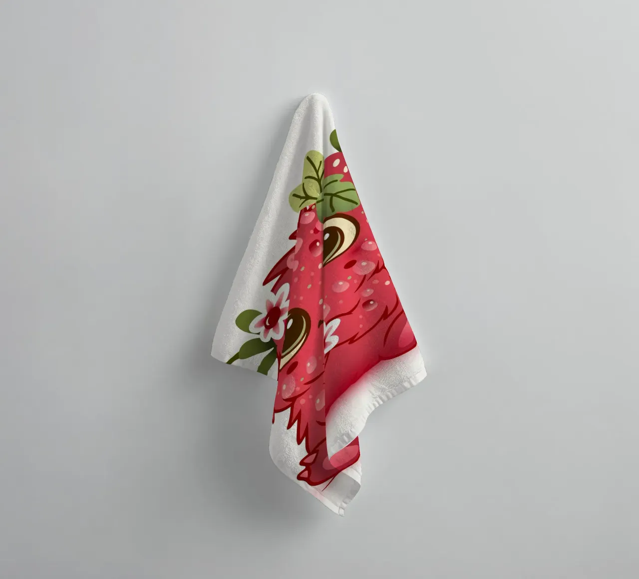 Simpatico mostro con design a lamponi asciugamano da bagno da namosh