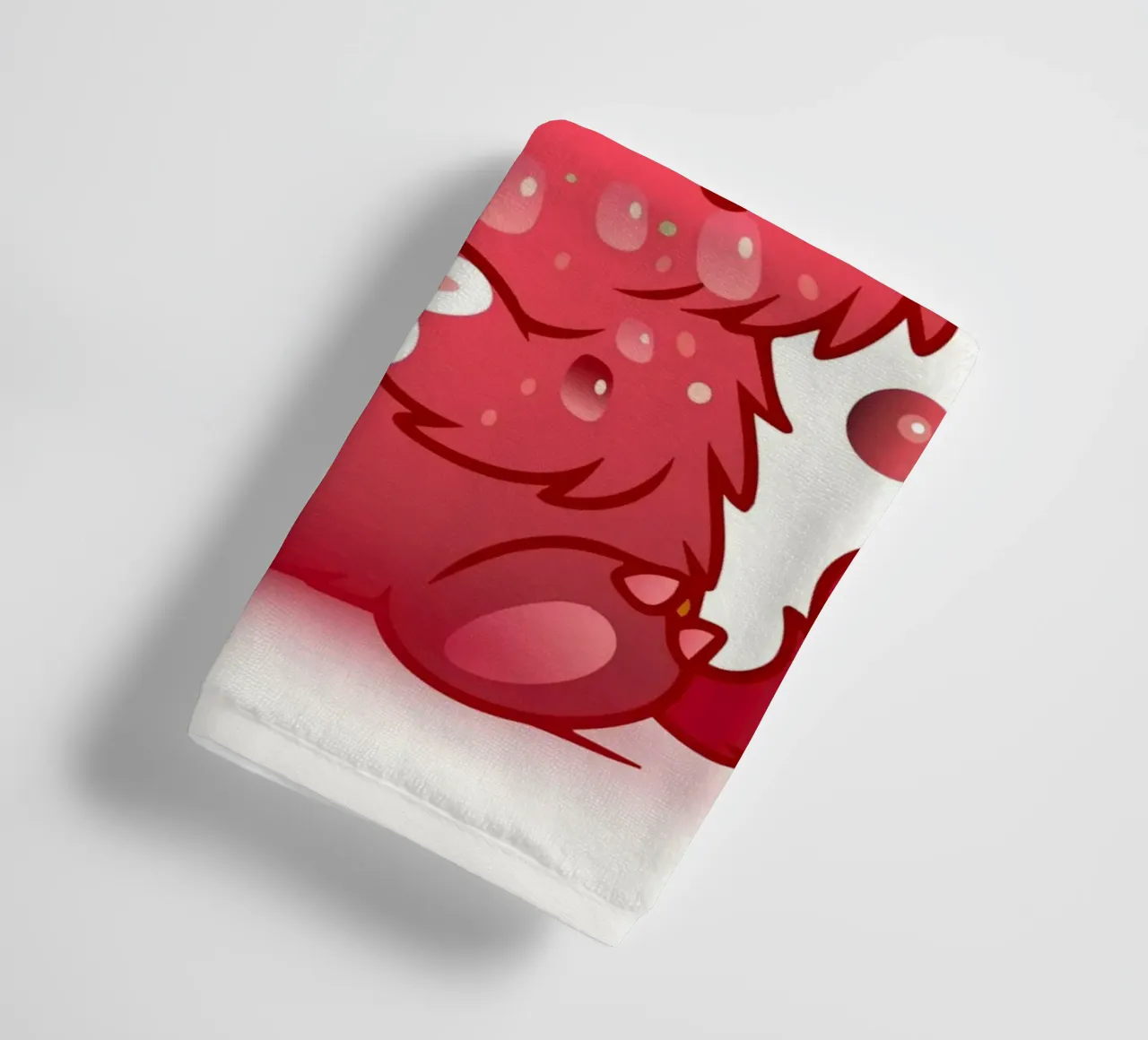 Simpatico mostro con design a lamponi asciugamano da bagno da namosh