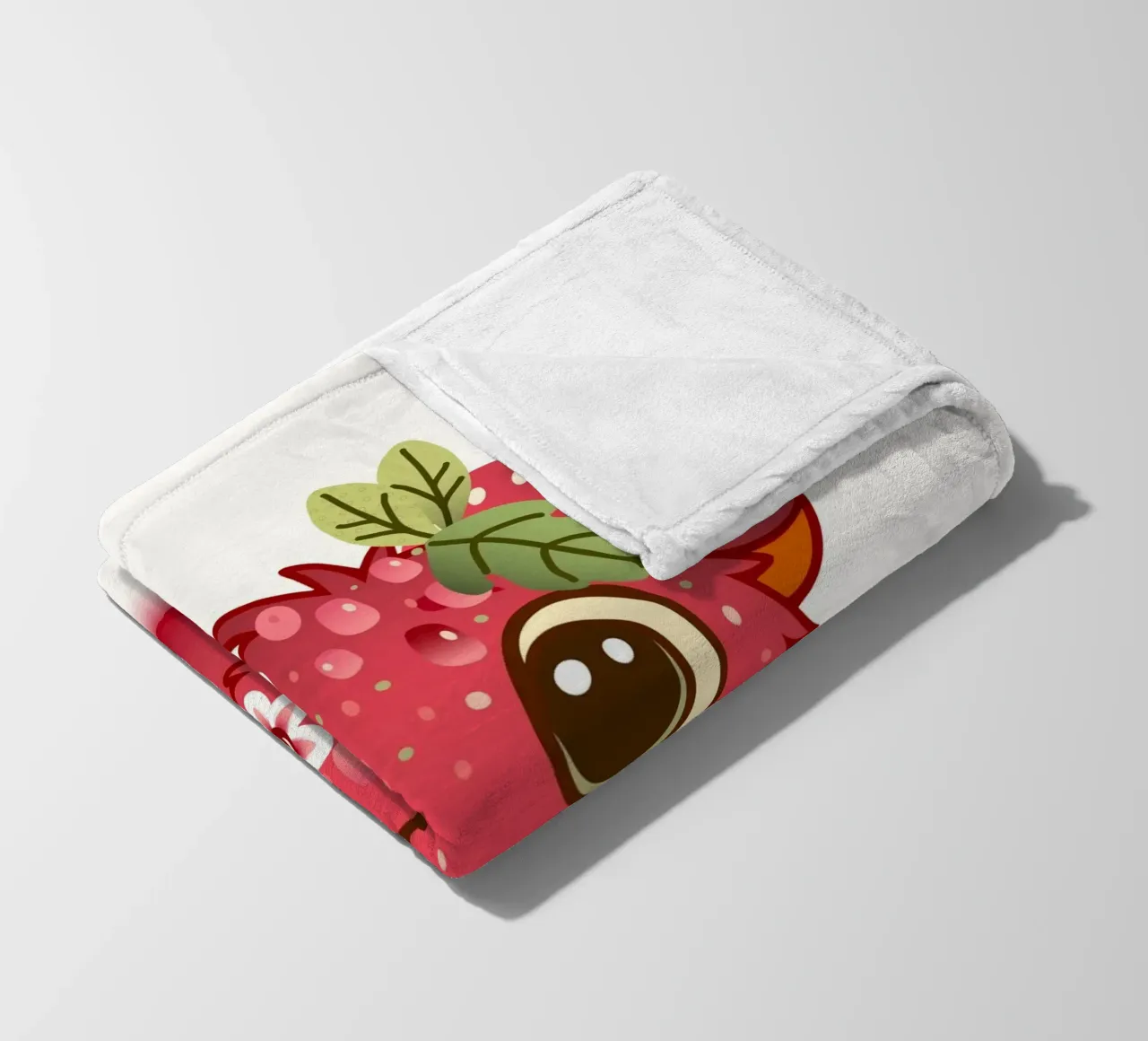 Simpatico mostro con design a lamponi coperta in pile da namosh