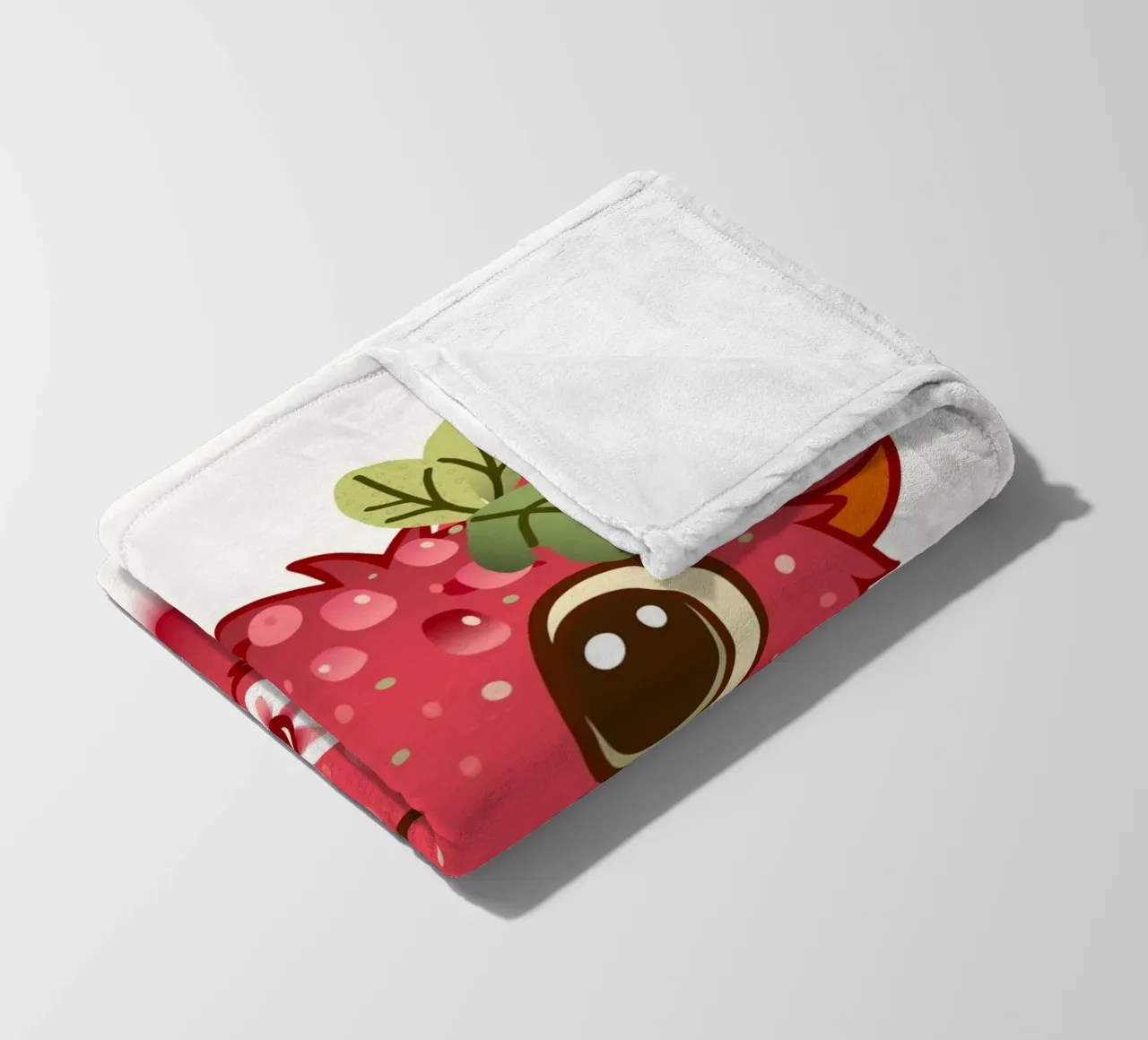 Simpatico mostro con design a lamponi coperta in pile da namosh