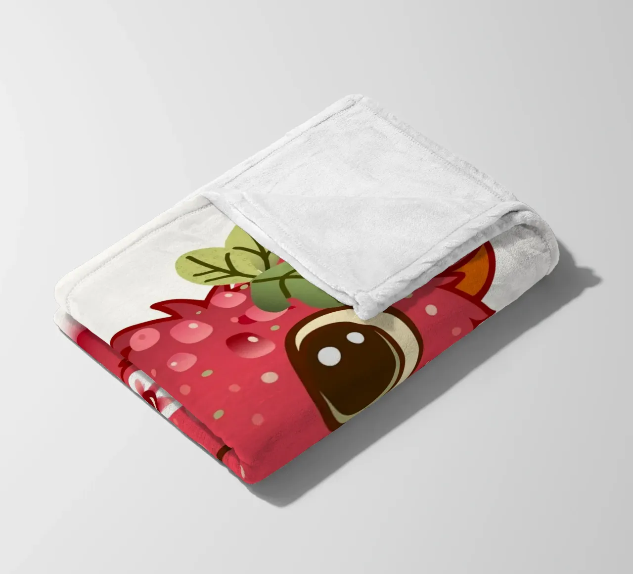 Simpatico mostro con design a lamponi coperta in pile da namosh