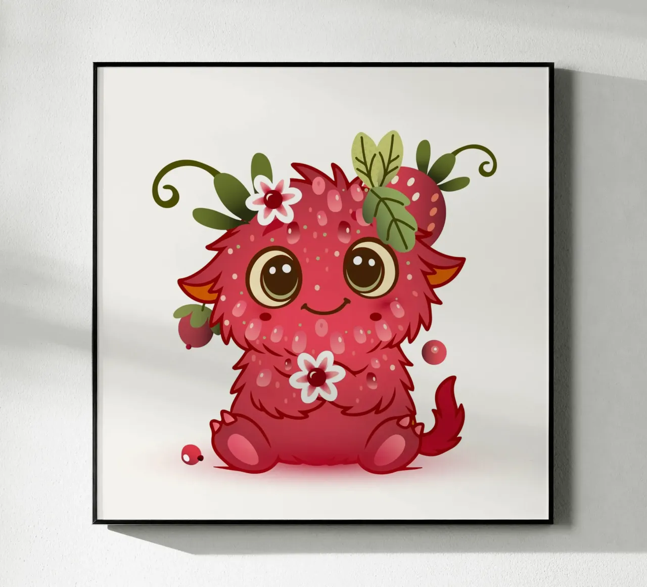 Simpatico mostro con design a lamponi plexiglass da namosh