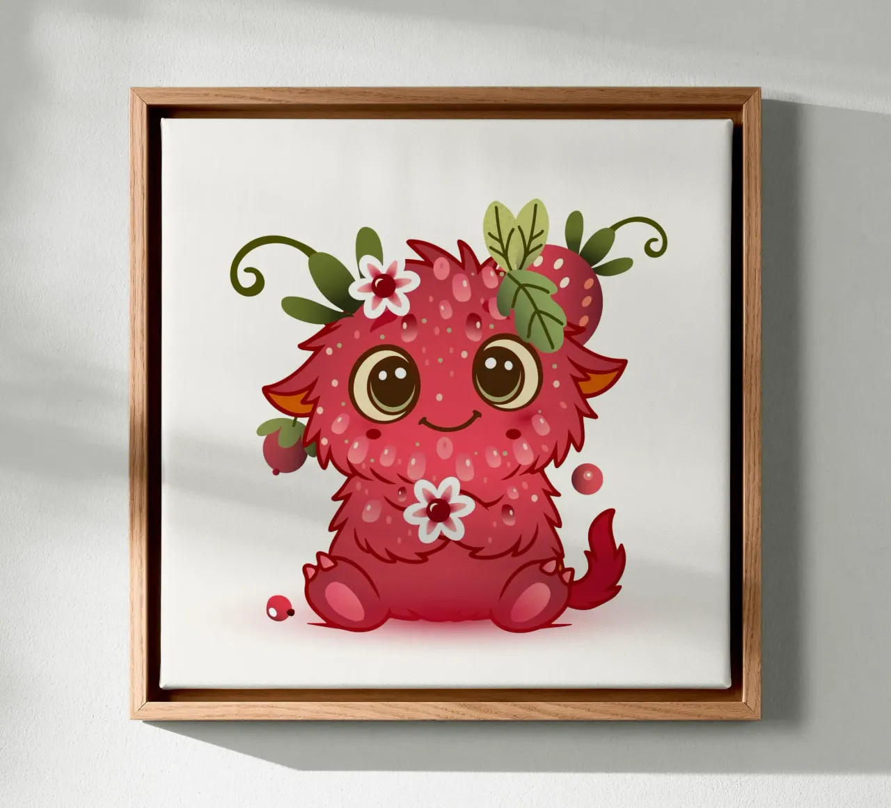 Simpatico mostro con design a lamponi tela da namosh