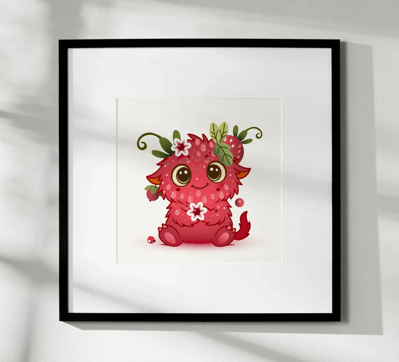 Simpatico mostro con design a lamponi carta hahnemรผhle da namosh