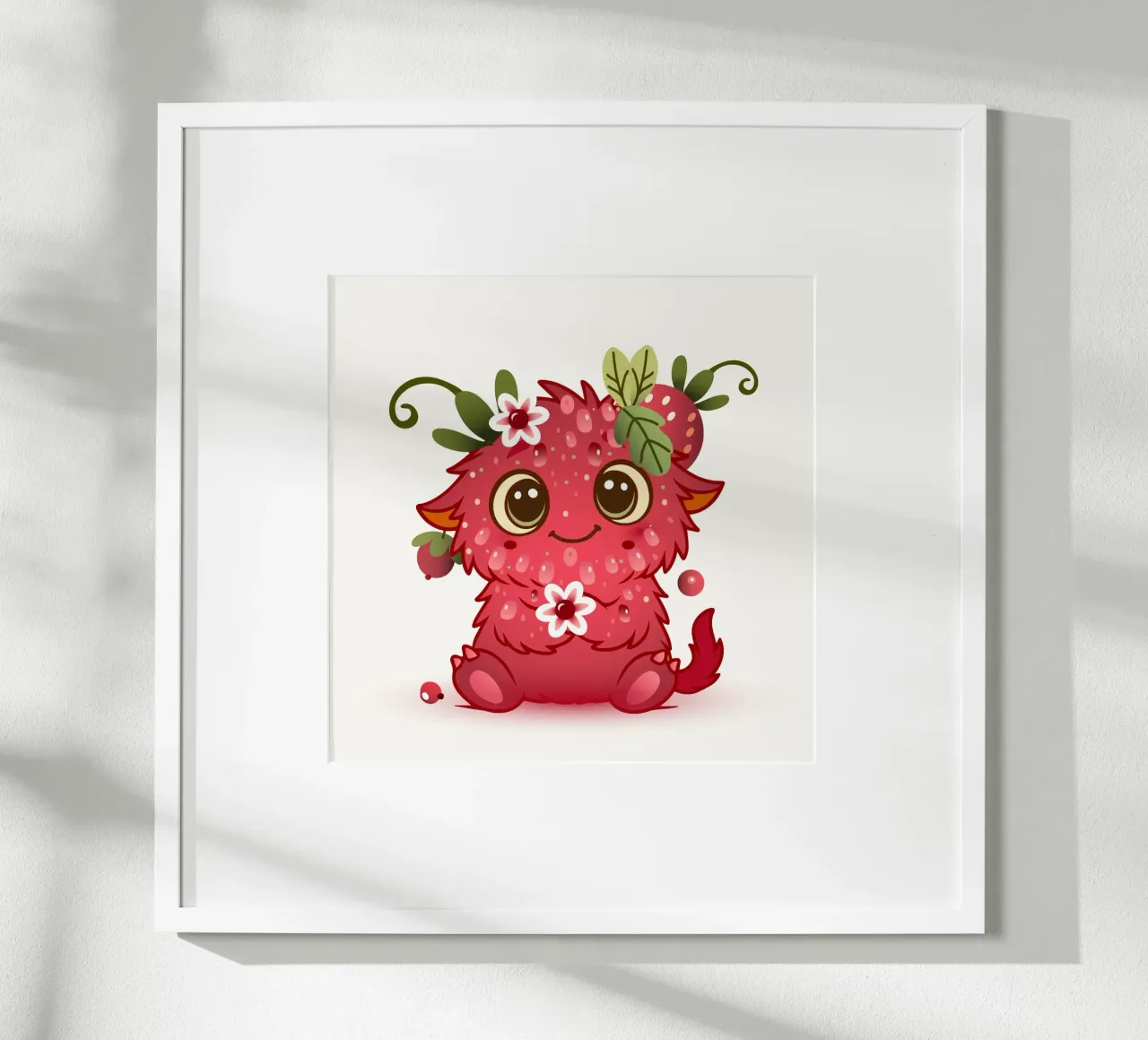 Simpatico mostro con design a lamponi carta hahnemรผhle da namosh