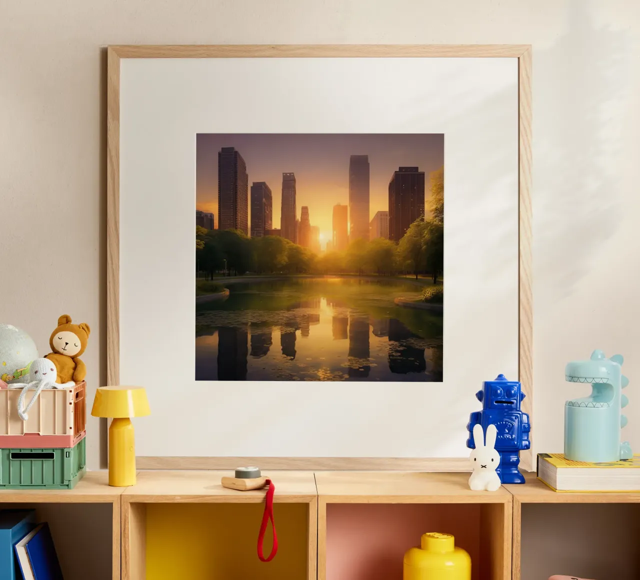 Orizzonte d'oro poster da PhotoVibe Decor