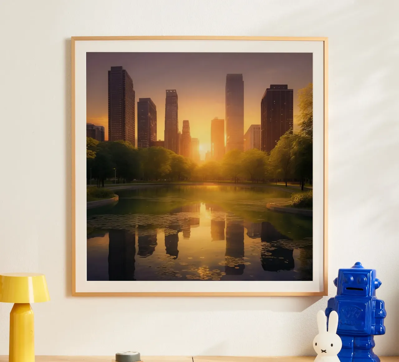 Orizzonte d'oro poster da PhotoVibe Decor