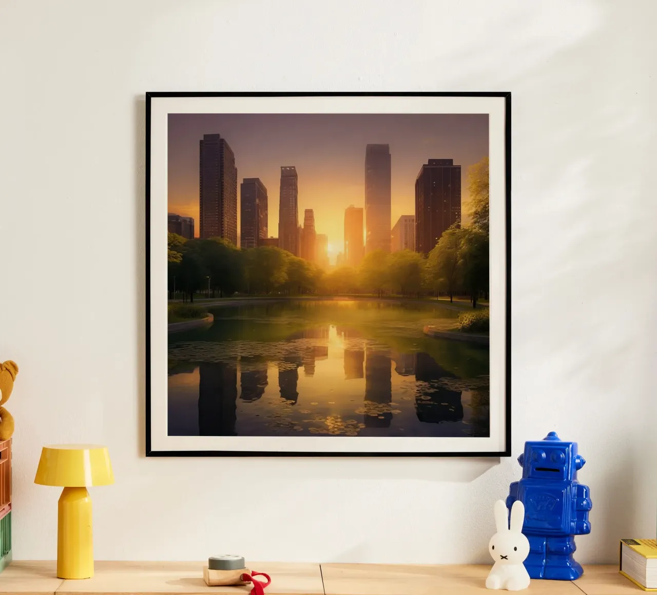 Orizzonte d'oro poster da PhotoVibe Decor