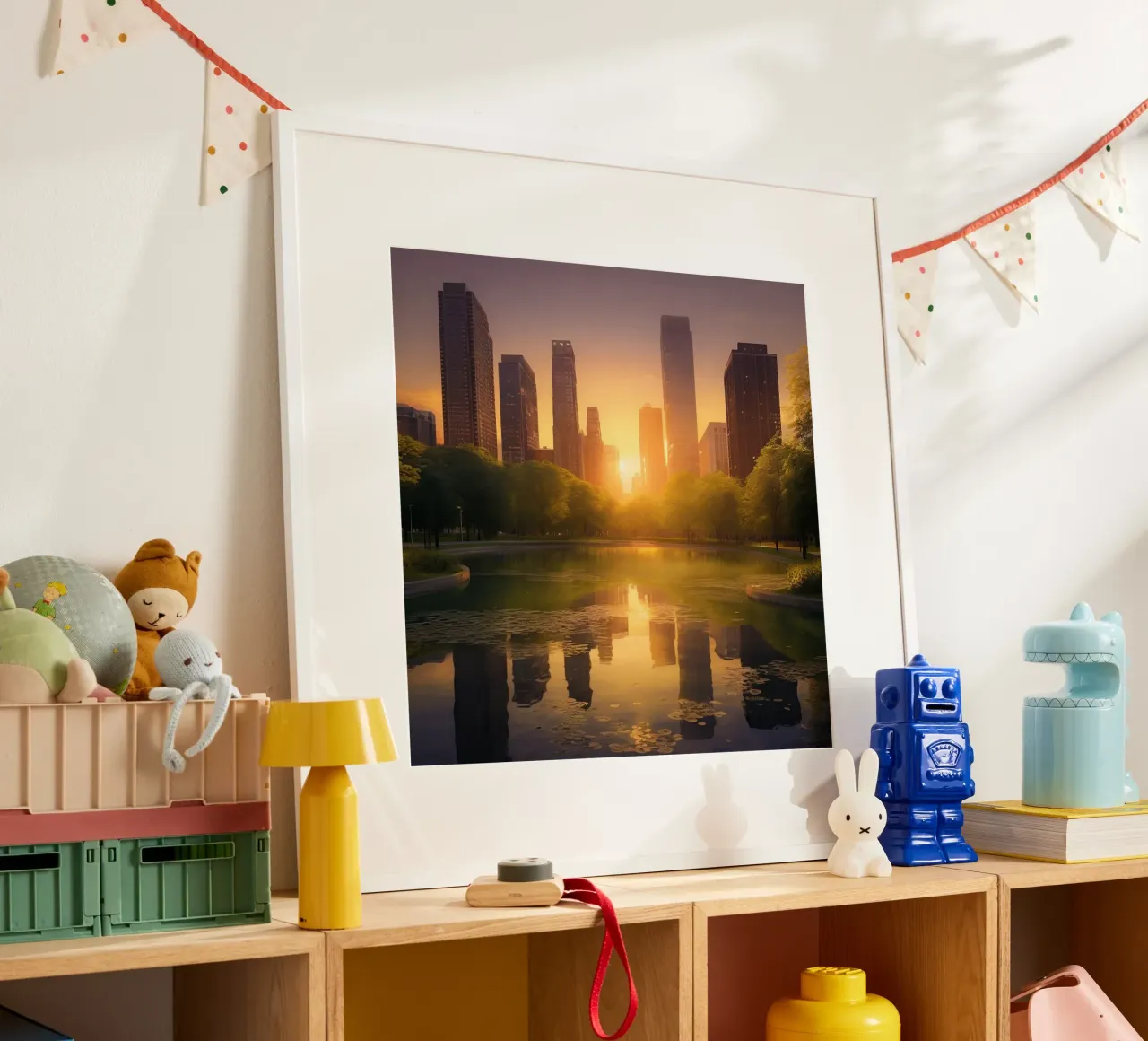 Orizzonte d'oro poster da PhotoVibe Decor