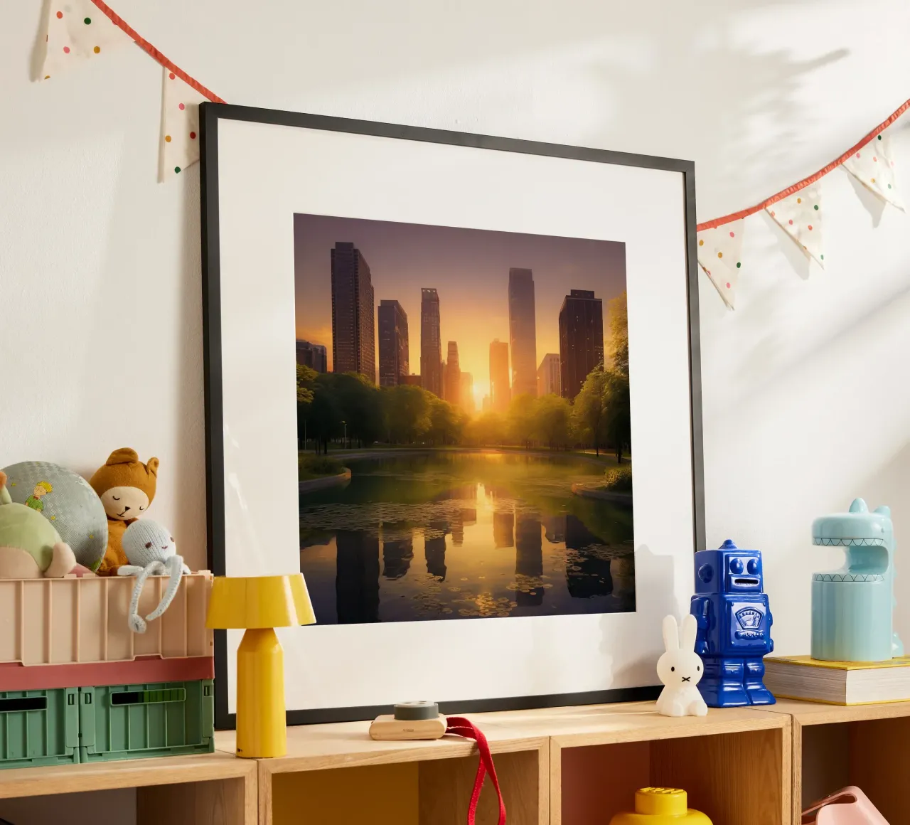 Orizzonte d'oro poster da PhotoVibe Decor