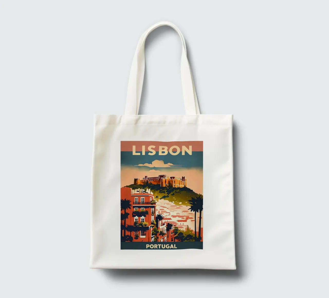 Lisbona - Portogallo borsa in juta da Verna