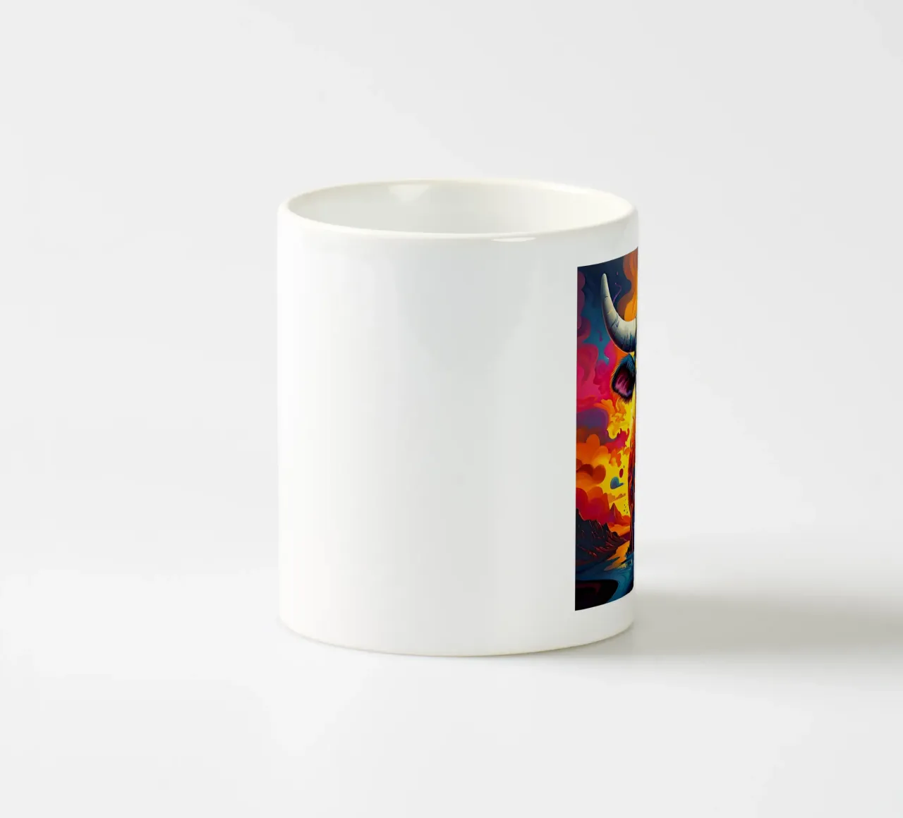 Mucca, stile_toro_J_1 tazza in ceramica da Tierisch bunt by LK