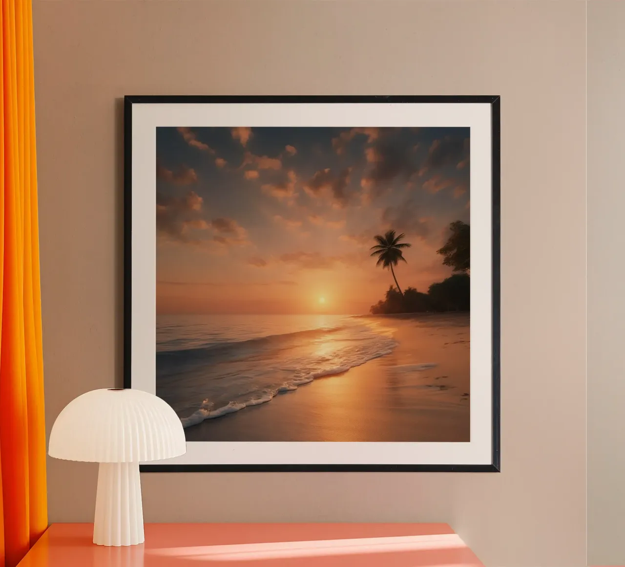 Orizzonte d'oro carta hahnemühle da PhotoVibe Decor