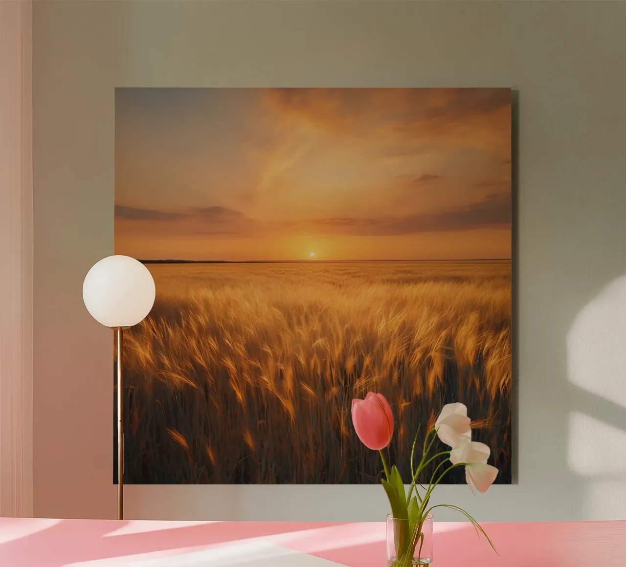 Orizzonte d'oro alluminio dibond da PhotoVibe Decor