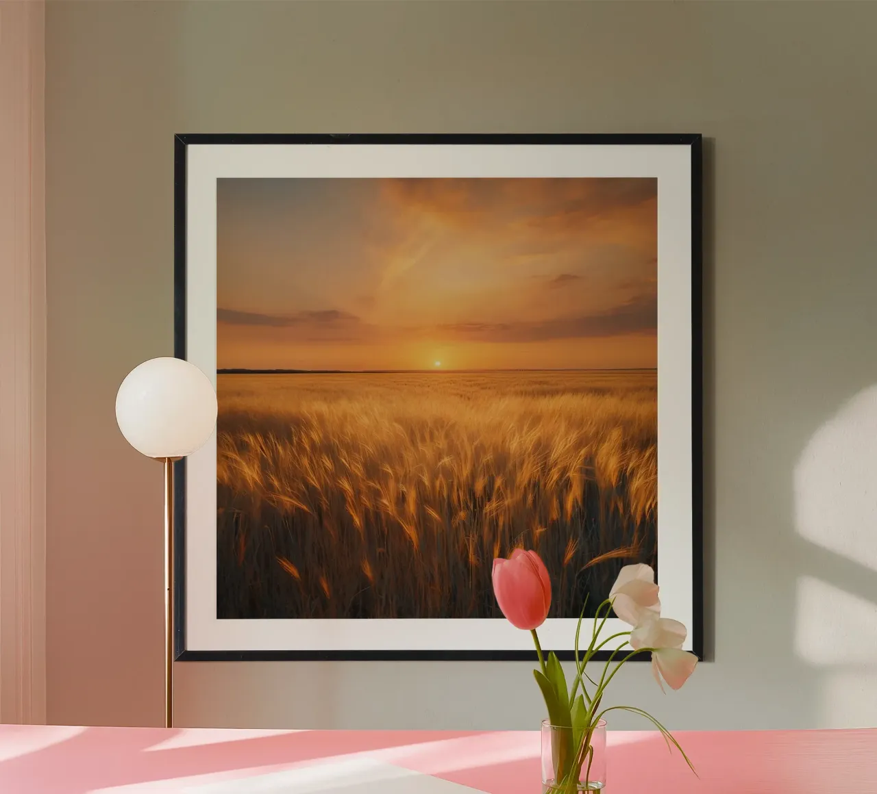 Orizzonte d'oro carta hahnemühle da PhotoVibe Decor