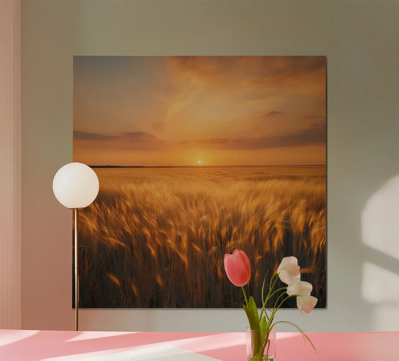 Orizzonte d'oro carta hahnemühle da PhotoVibe Decor