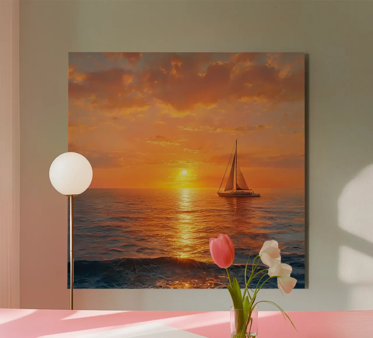 Orizzonte d'oro alluminio dibond da PhotoVibe Decor