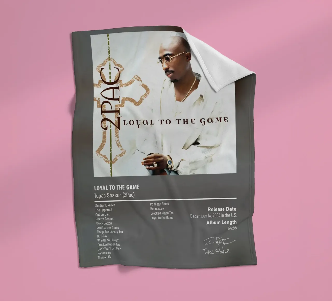 Loyal to the Game (2004) by Tupac Shakur 2Pac coperta in pile da DGUnder