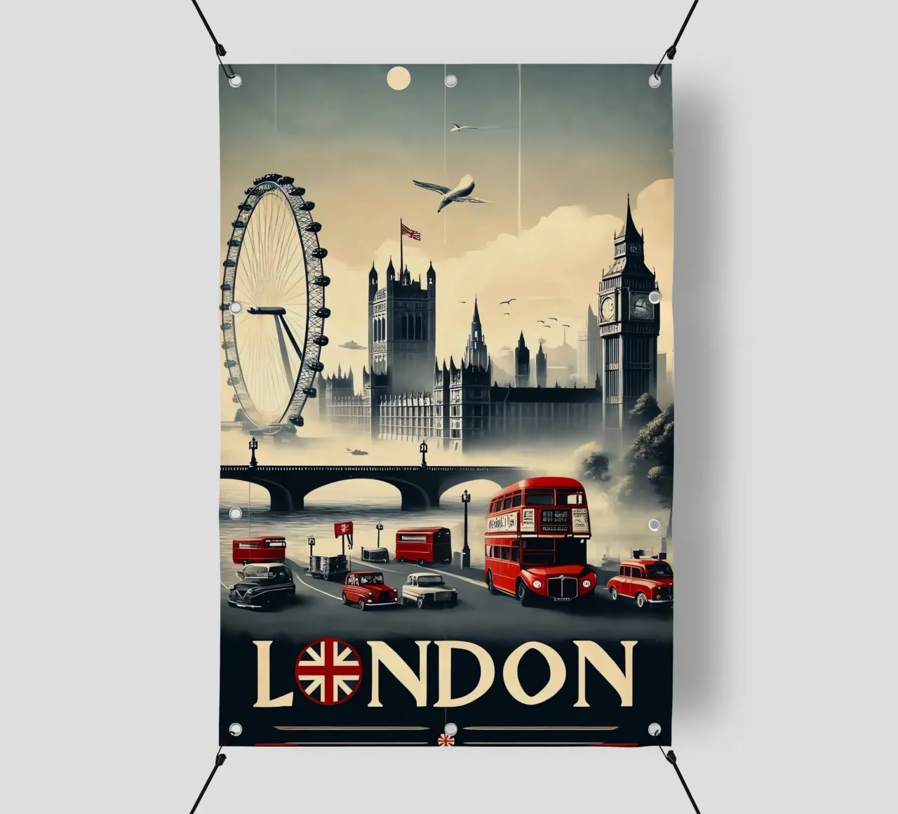London telo in pvc da Verna