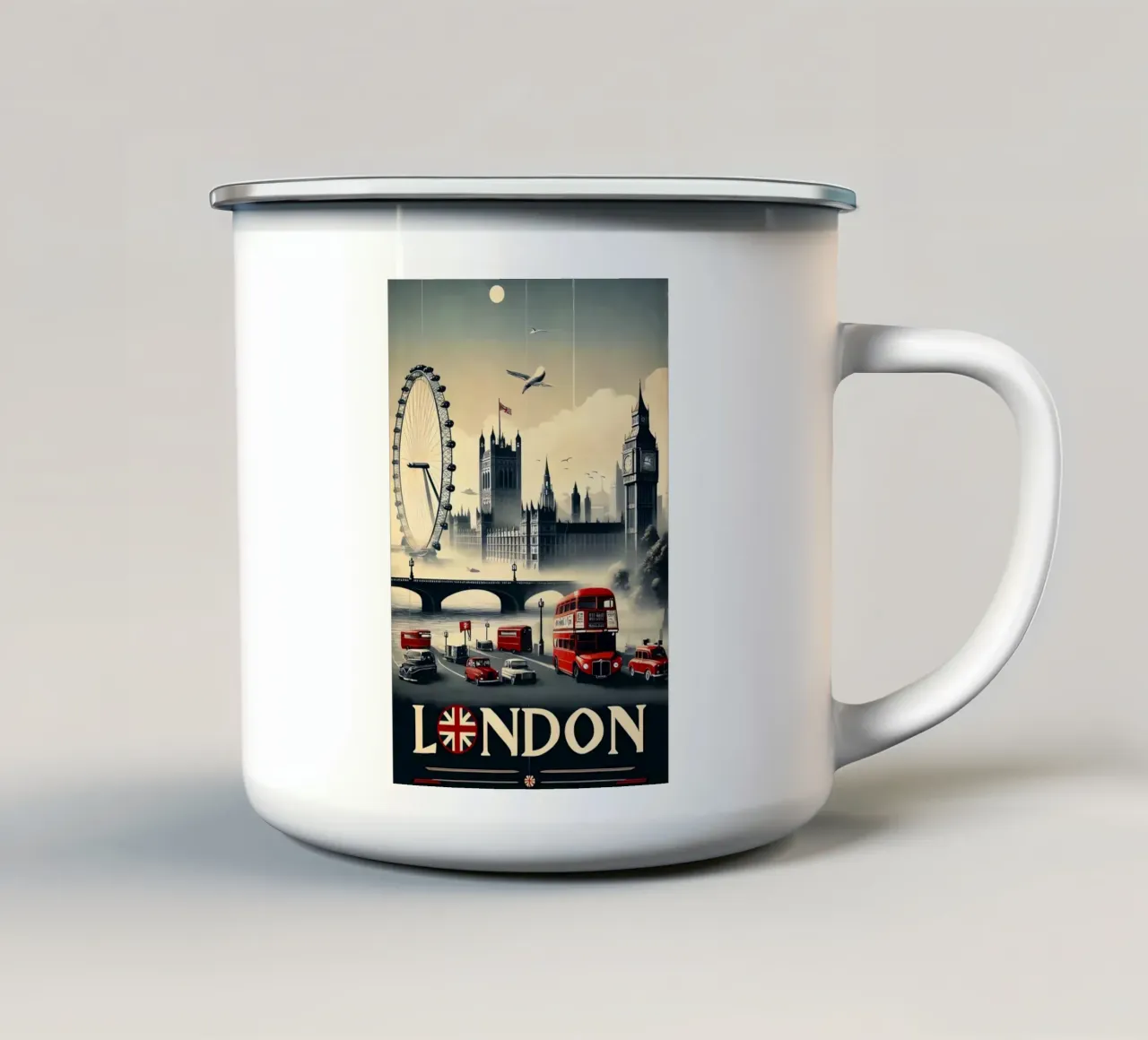 London tazza in smalto da Verna