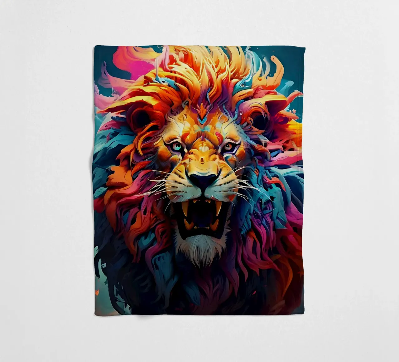 Leone_Stile_J_1 coperta in pile da Tierisch bunt by LK
