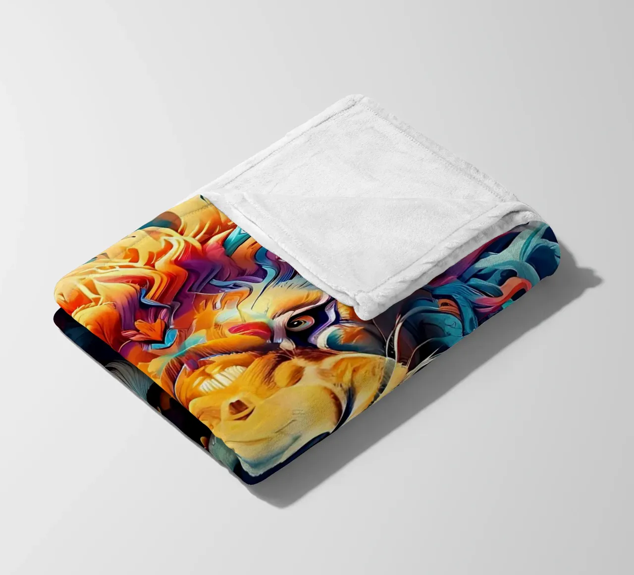 Leone_Stile_J_1 coperta in pile da Tierisch bunt by LK