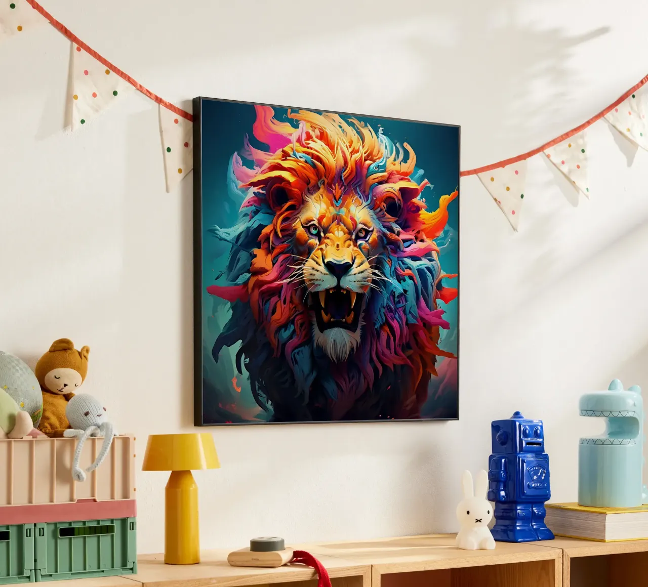 Leone_Stile_J_1 alluminio dibond da Tierisch bunt by LK