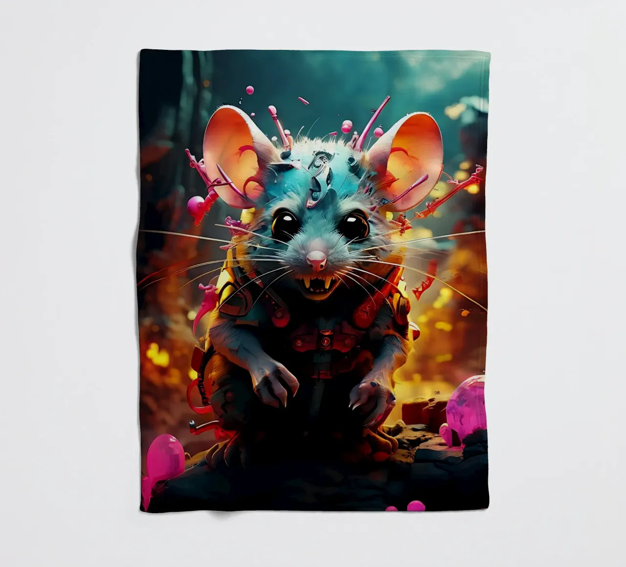 Stile_mouse_J_1 coperta in pile da Tierisch bunt by LK