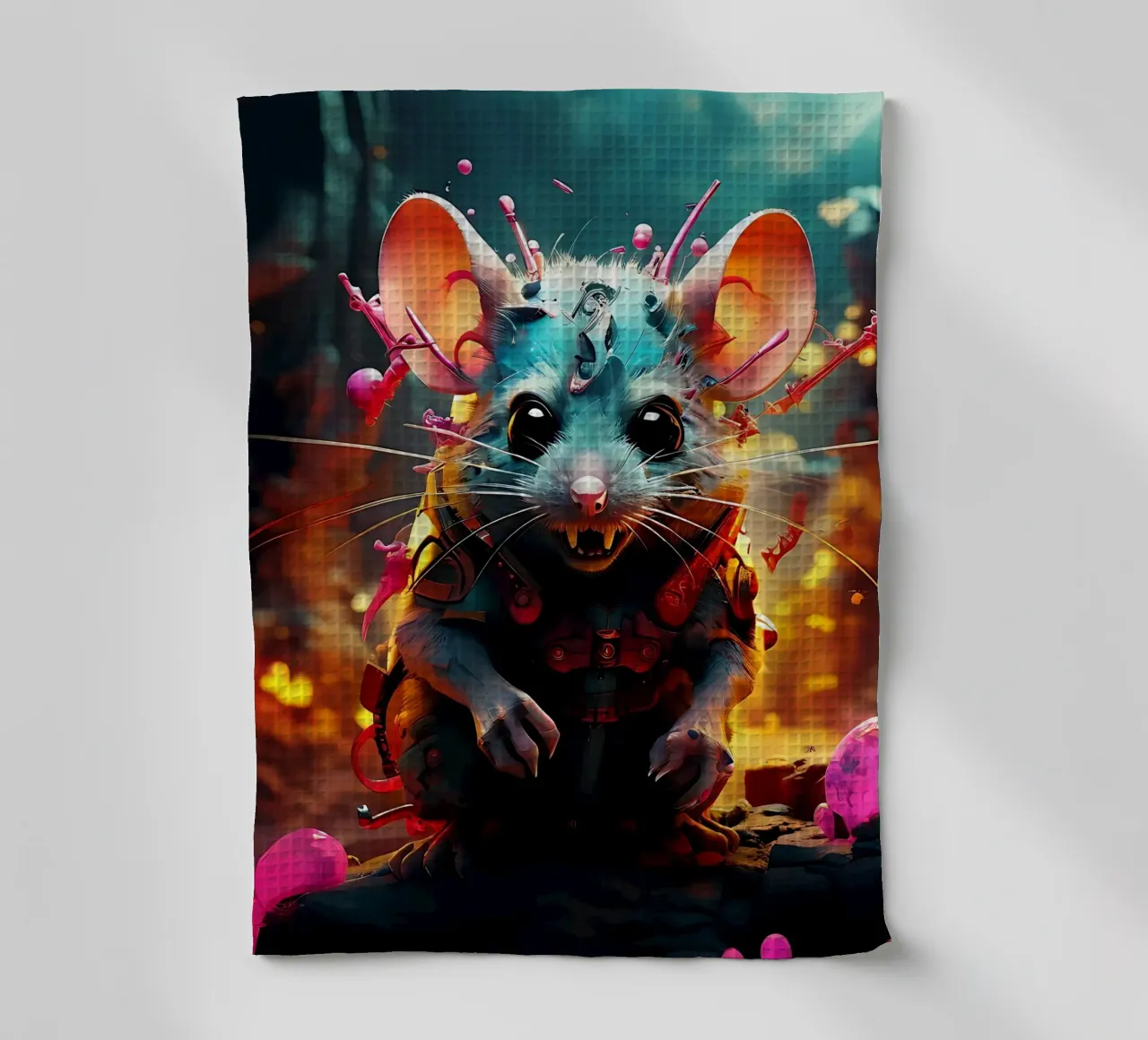 Stile_mouse_J_1 canovaccio da cucina da Tierisch bunt by LK