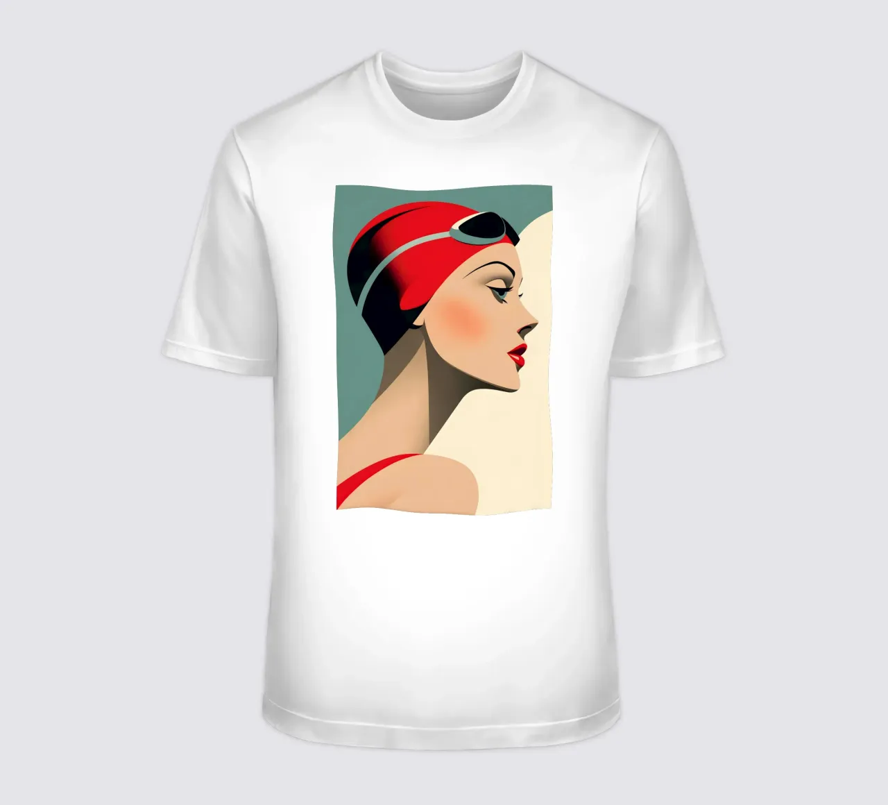 Bademode d'epoca t-shirt da M-Ulrich-Digital Art