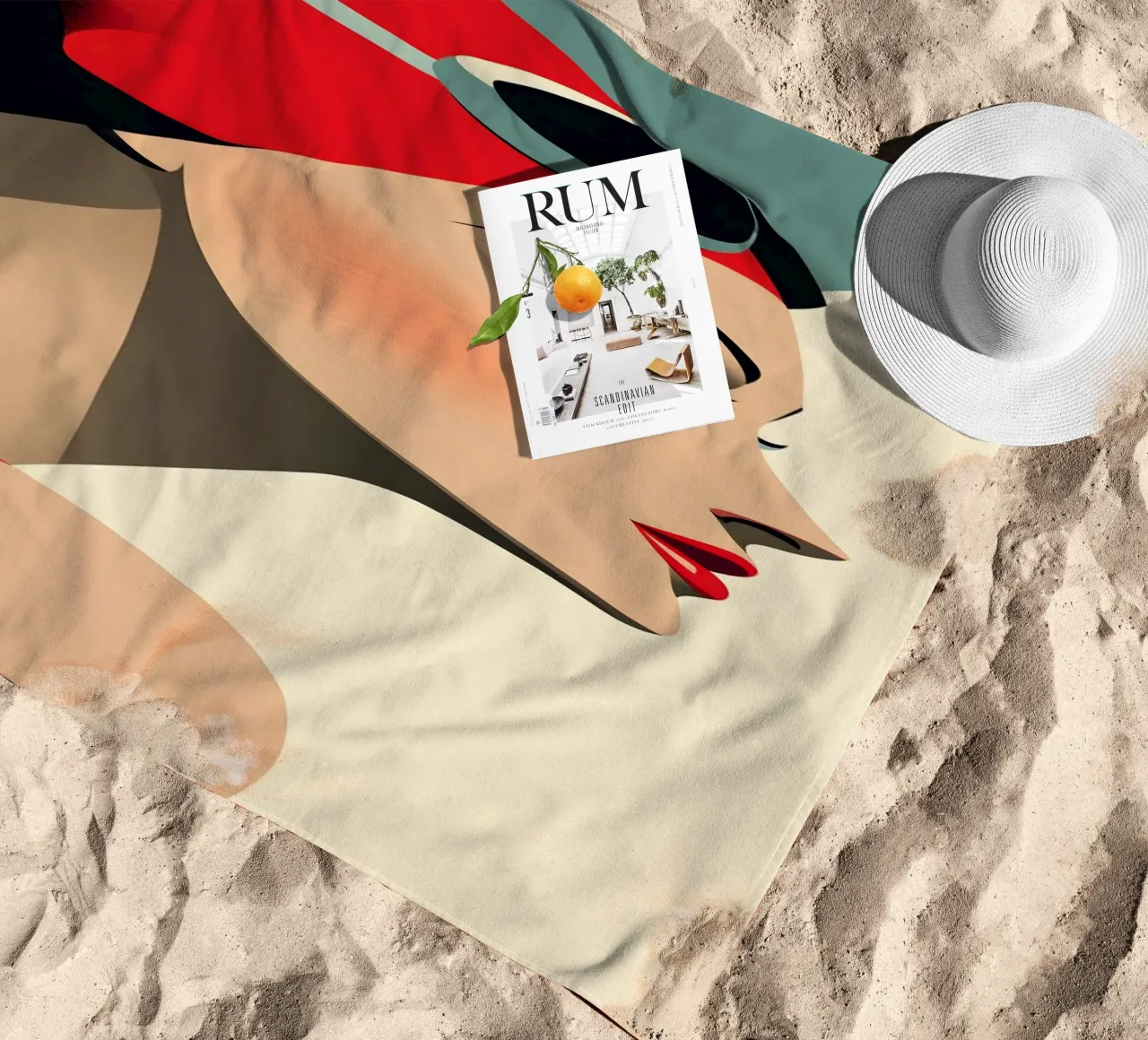 Bademode d'epoca telo mare da M-Ulrich-Digital Art