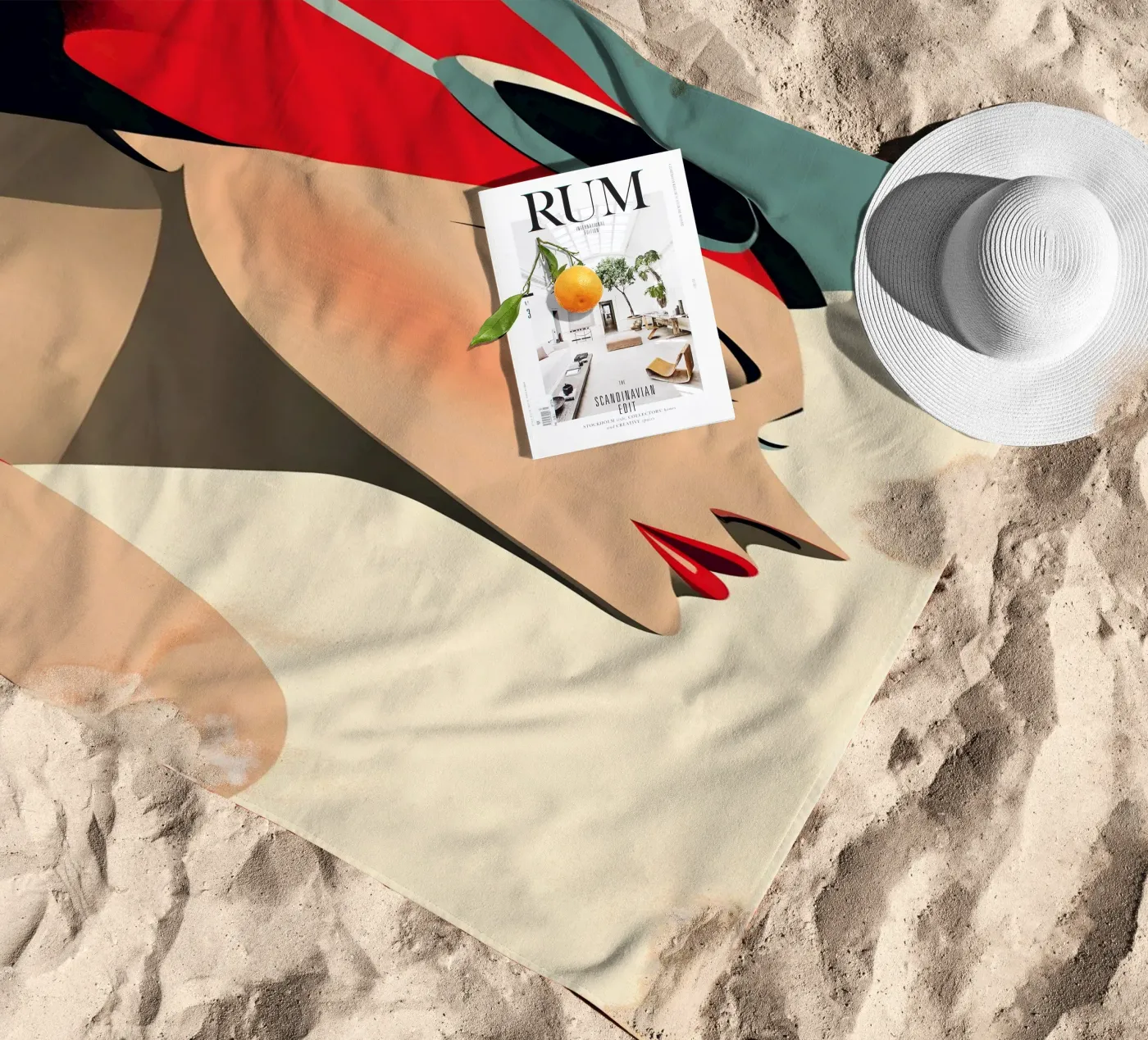 Bademode d'epoca telo mare da M-Ulrich-Digital Art