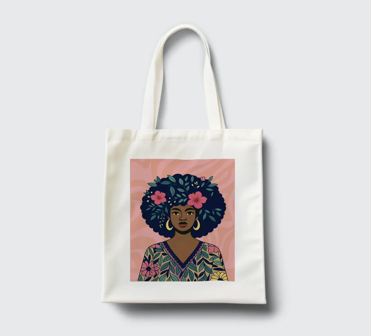She who blooms tote bag by Taika Tori Art