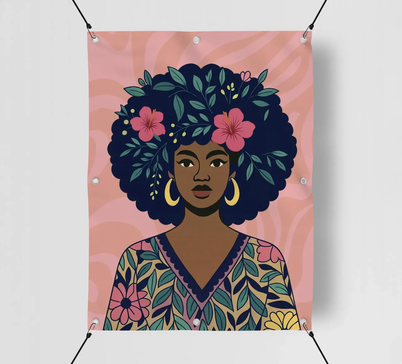 She who blooms telo in pvc da Taika Tori Art