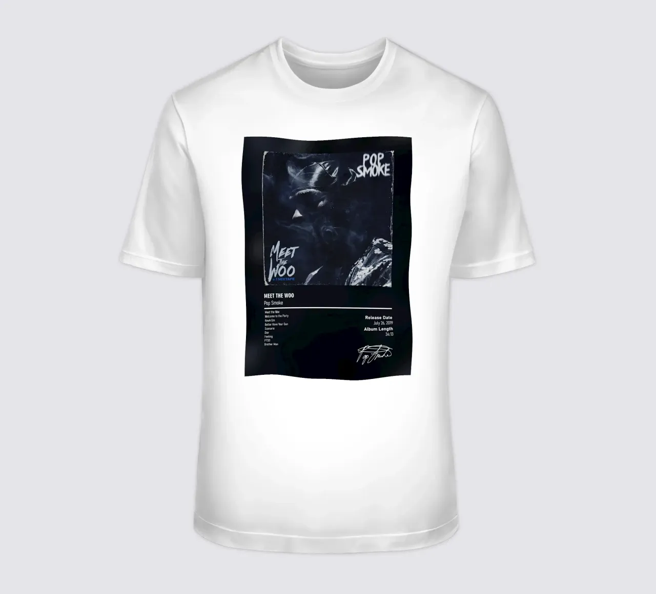 Meet the Woo (Volume 1) Pop Smoke t-shirt da DGUnder