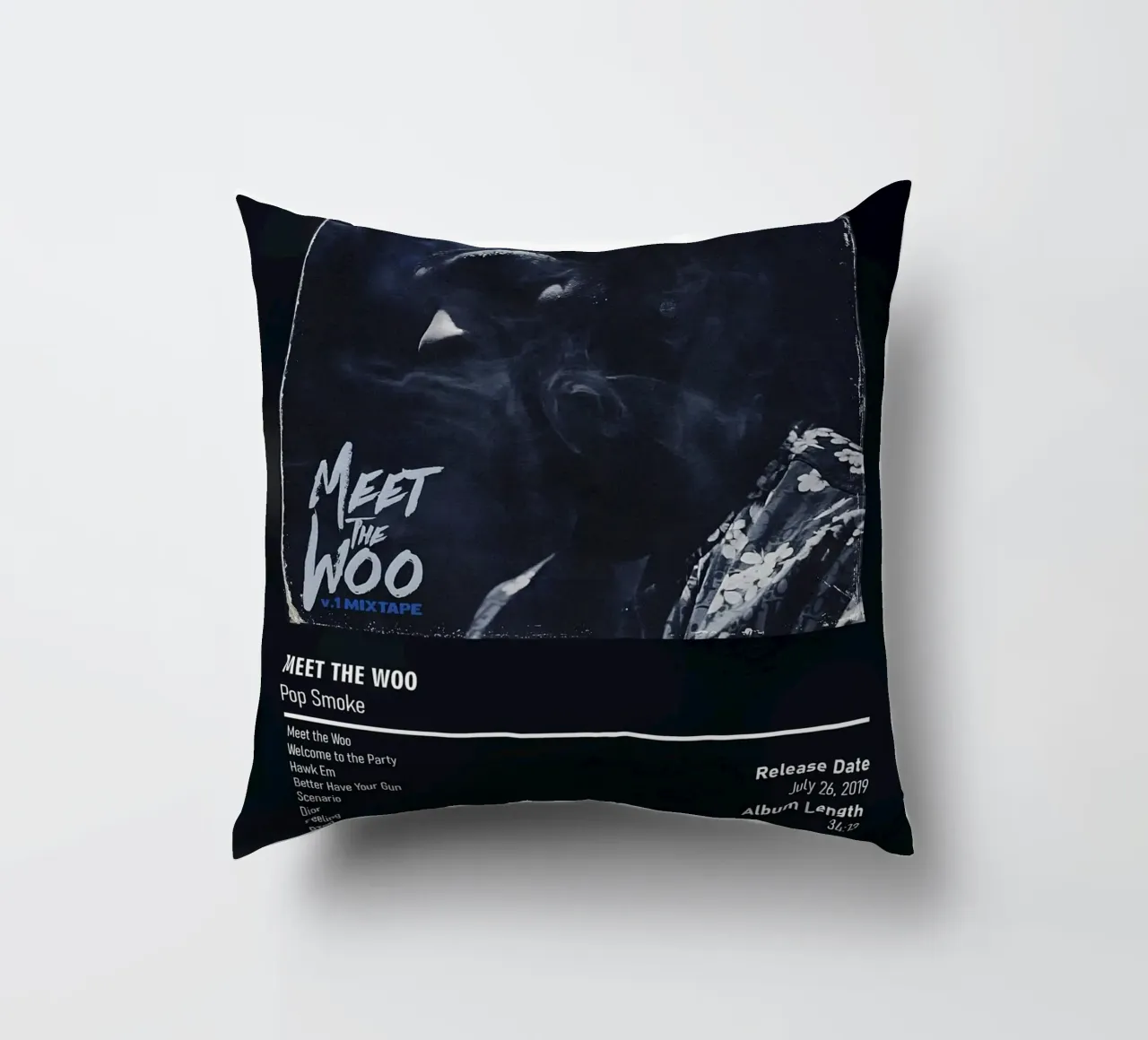 Meet the Woo (Volume 1) Pop Smoke cuscino da DGUnder