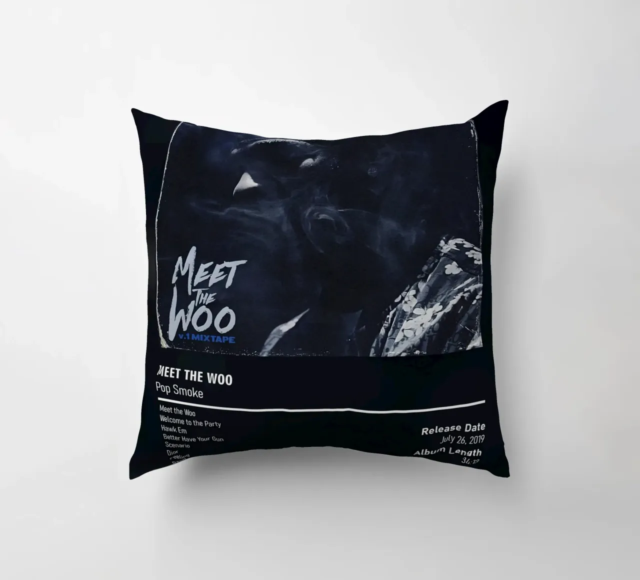Meet the Woo (Volume 1) Pop Smoke cuscino da DGUnder