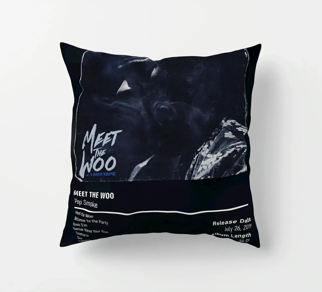 Meet the Woo (Volume 1) Pop Smoke cuscino da DGUnder