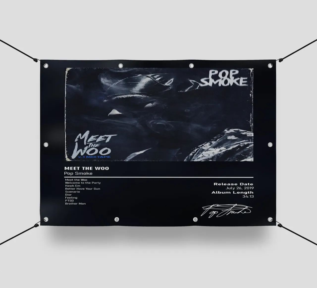 Meet the Woo (Volume 1) Pop Smoke telo in pvc da DGUnder