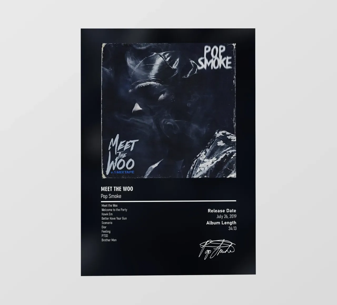 Meet the Woo (Volume 1) Pop Smoke telo in pvc da DGUnder
