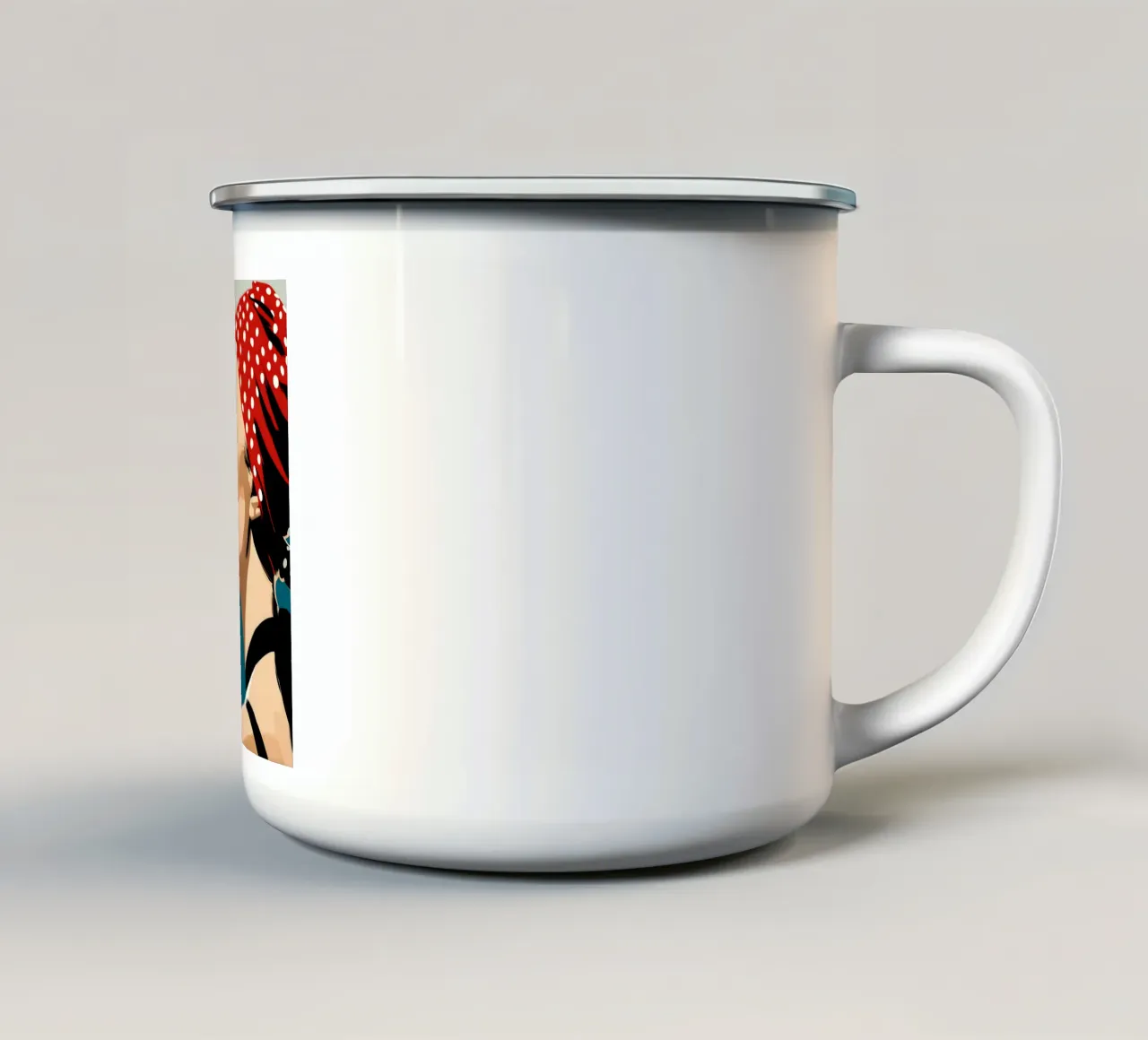 Brezza marina tazza in smalto da M-Ulrich-Digital Art