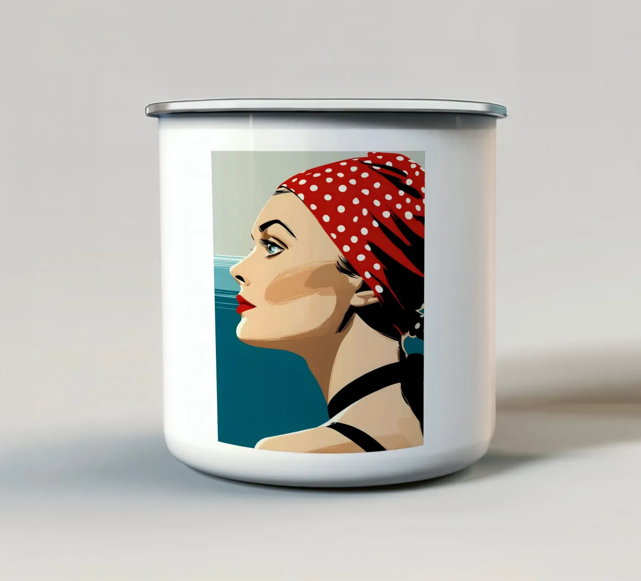 Brezza marina tazza in smalto da M-Ulrich-Digital Art